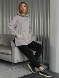 Bluza Staff gray oversize fleece