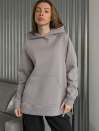 Bluza Staff gray oversize fleece