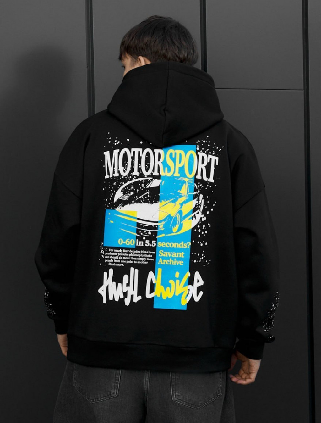 Bluza Staff x Husll motorsport oversize fleece