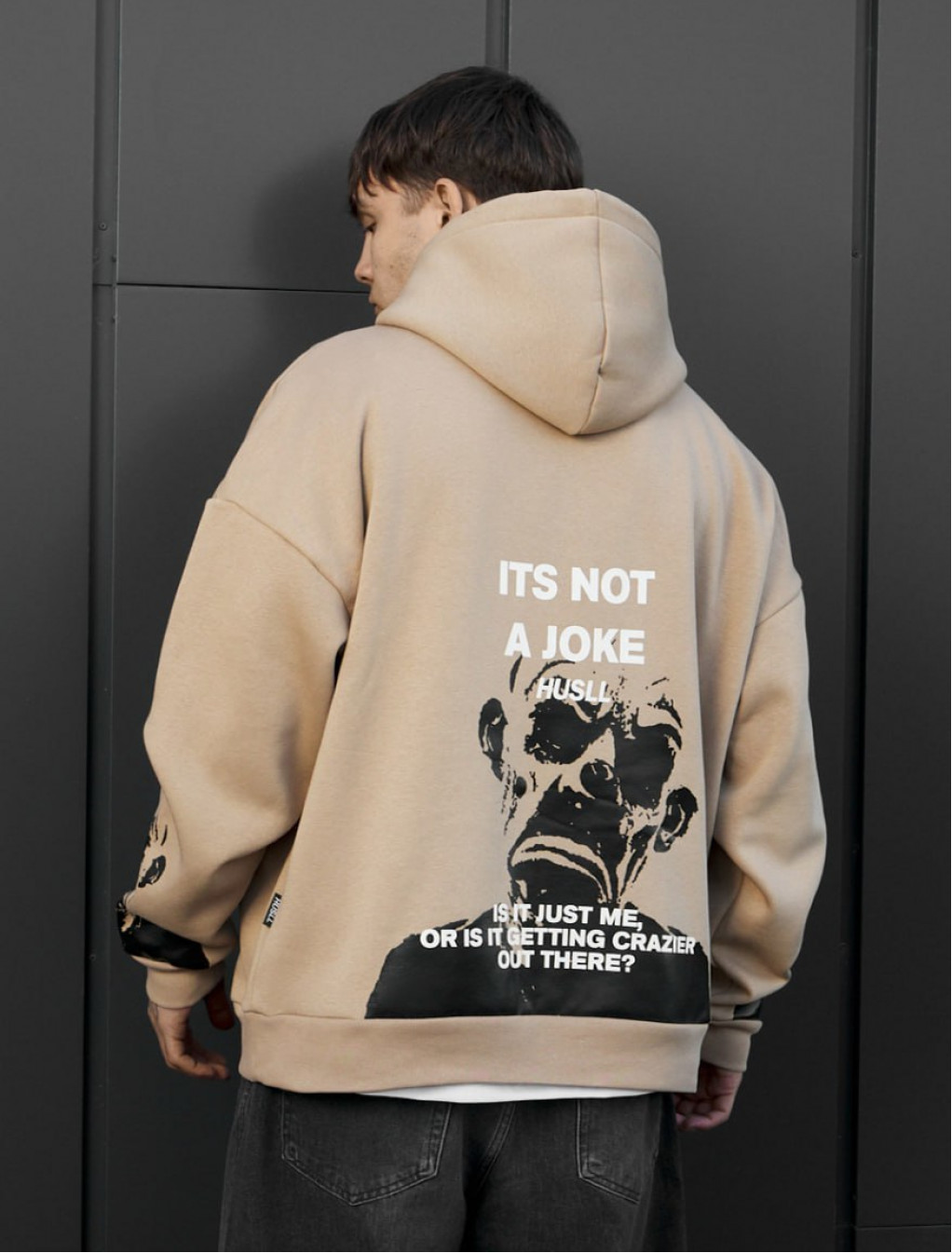 Bluza Staff x Husll not a joke oversize fleece