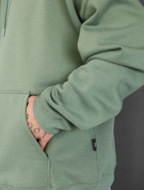 Bluza z kapturem Staff green basic oversize fleece