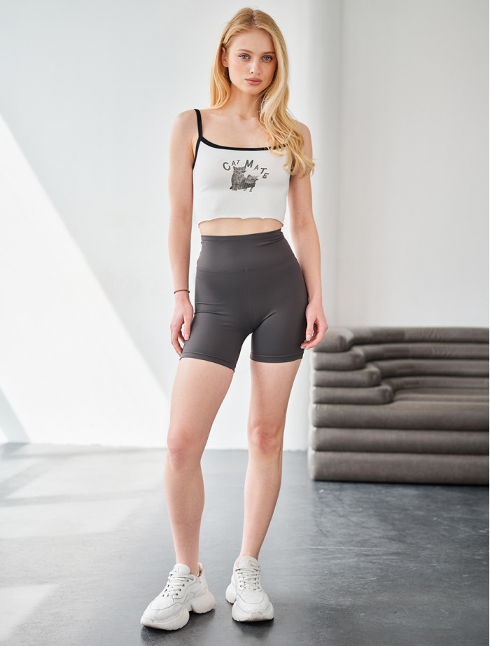 Spodenki rowerowe damskie Staff en dark gray