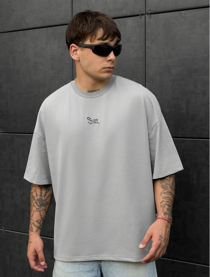 Koszulka Staff gray logo oversize