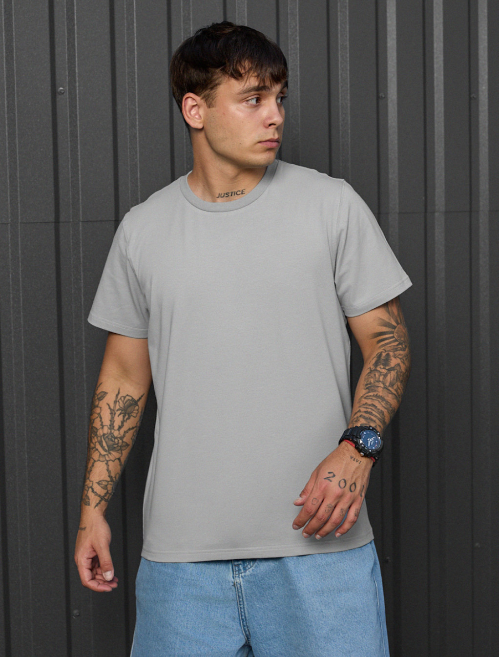 Koszulka Staff light gray basic