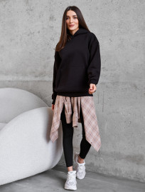 Bluza Staff black oversize fleece