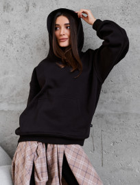 Bluza Staff black oversize fleece