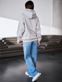 Bluza Staff light gray oversize fleece