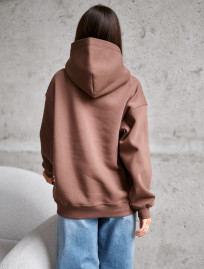 Bluza Staff brown oversize fleece