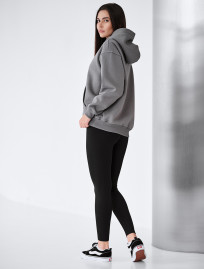 Bluza Staff gray oversize fleece