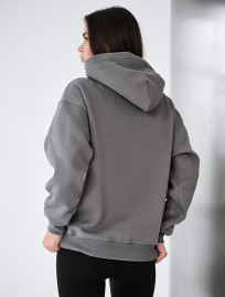 Bluza Staff gray oversize fleece