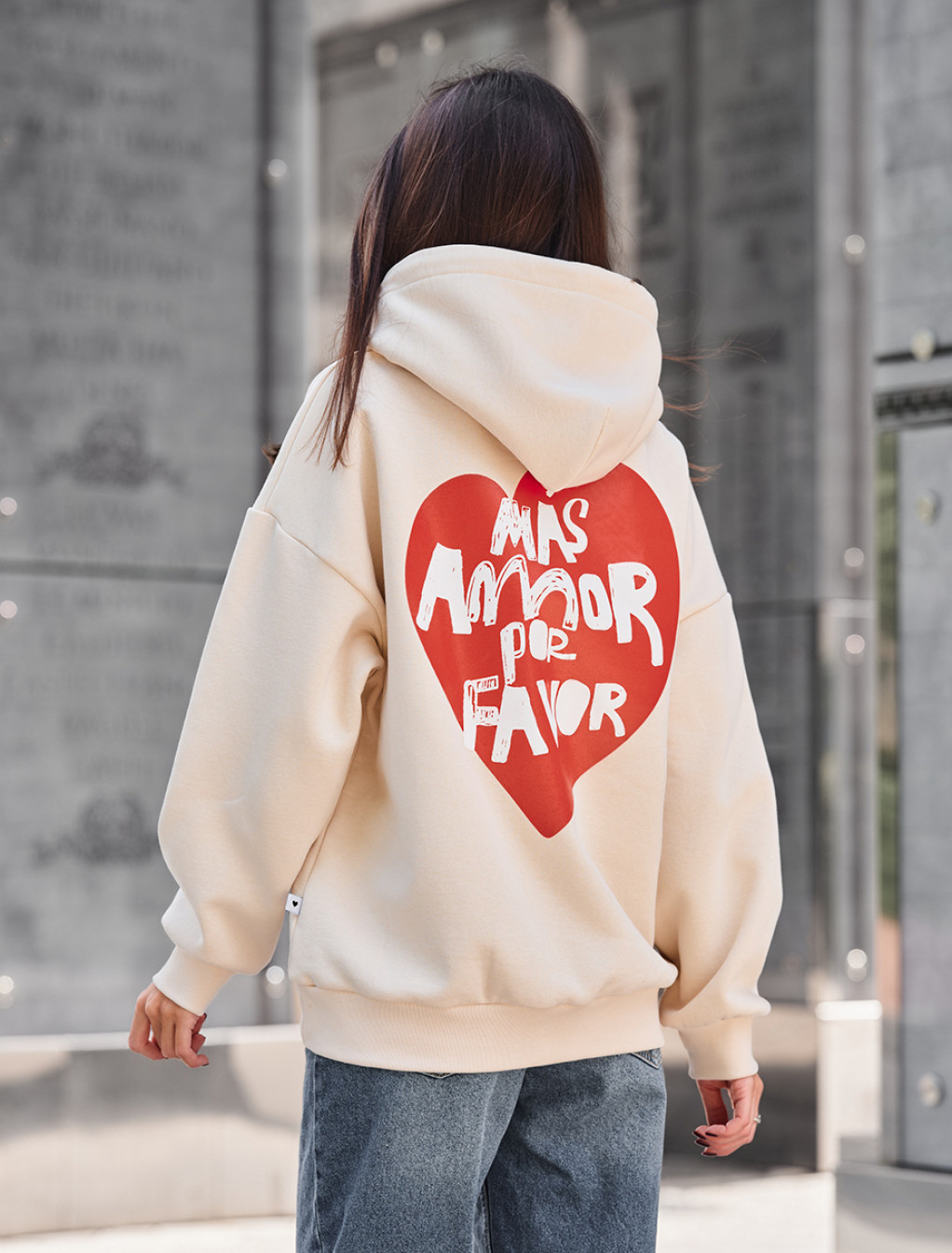 Bluza Staff amor oversize fleece