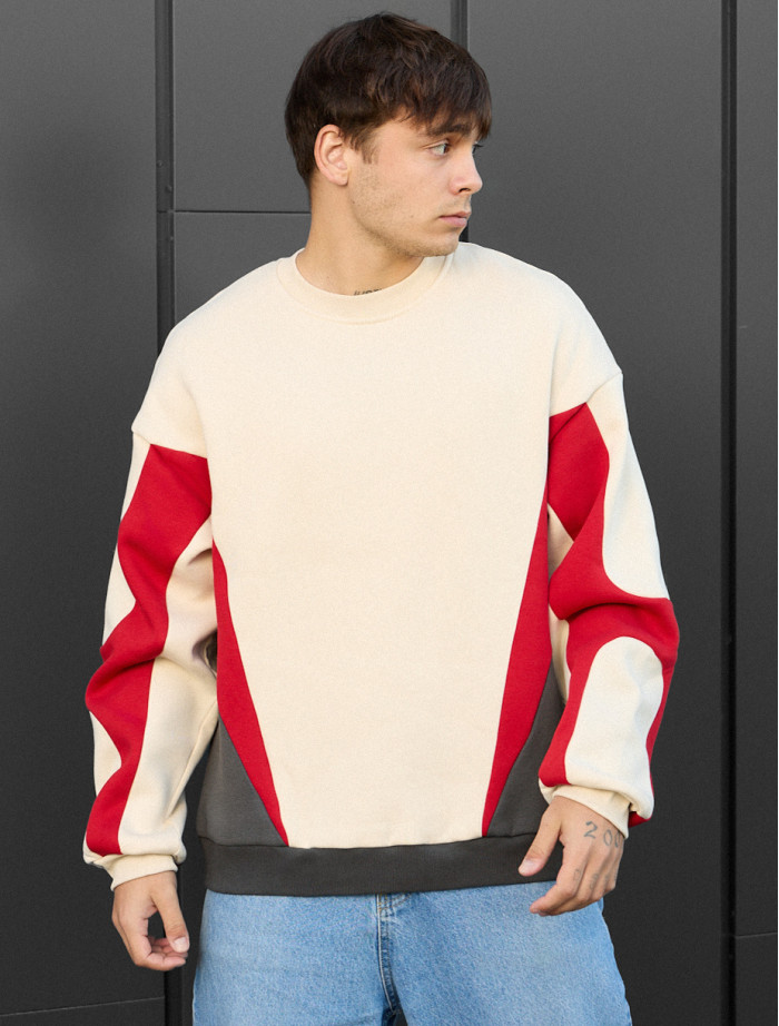 Bluza Staff mix oversize fleece