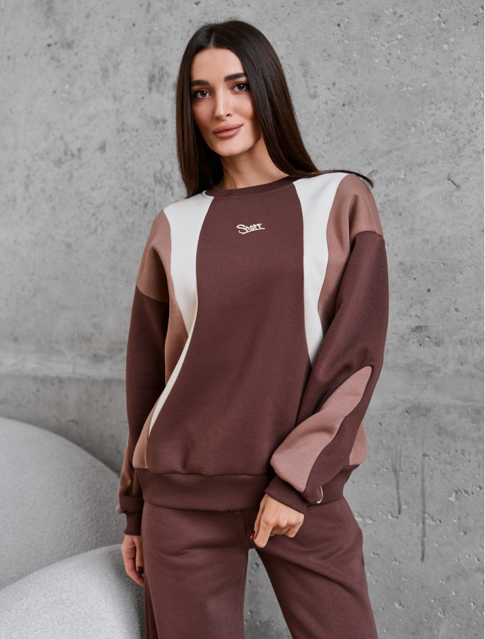 Bluza Staff st mix logo oversize fleece