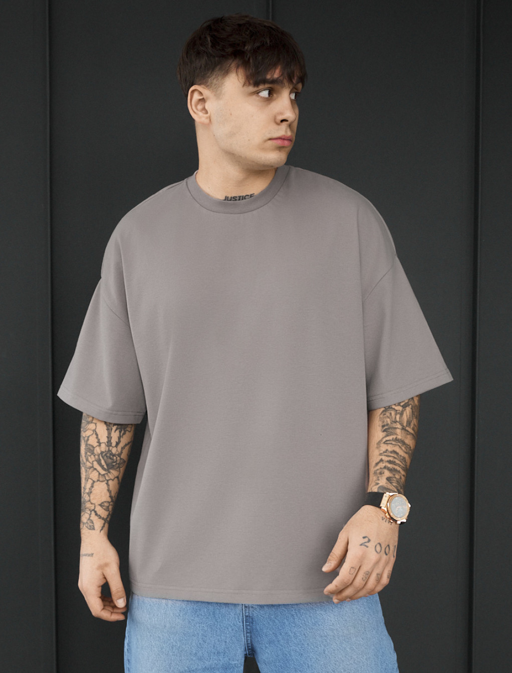 Koszulka Staff gray oversize