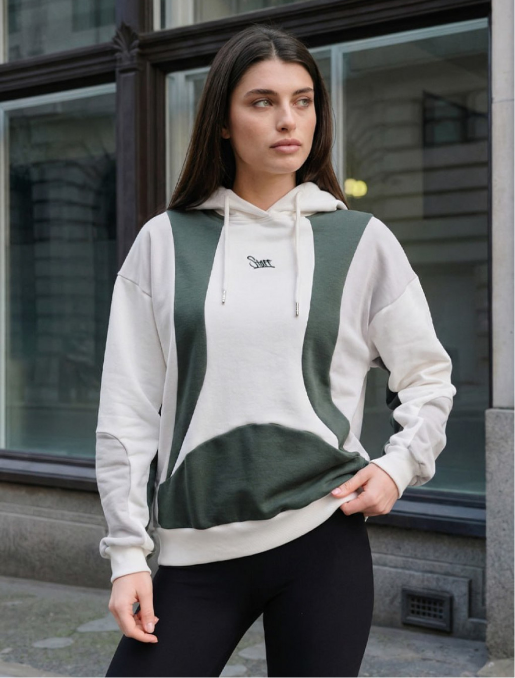 Bluza Staff cus logo mix3 oversize