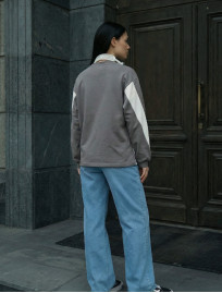 Longsleeve Staff sim gray & white