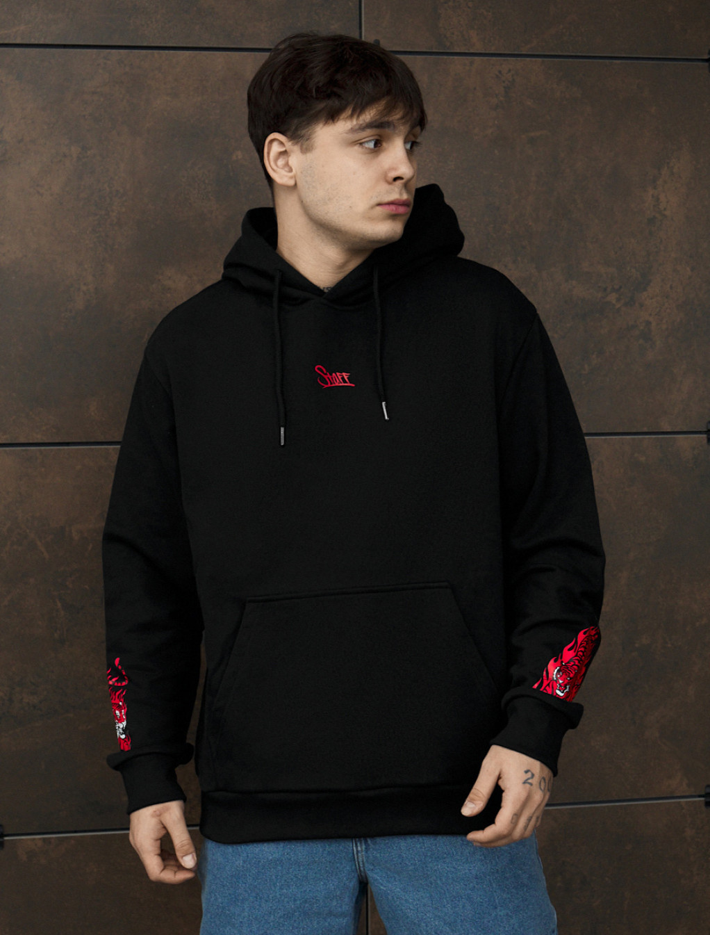 Bluza Staff logo & drago oversize