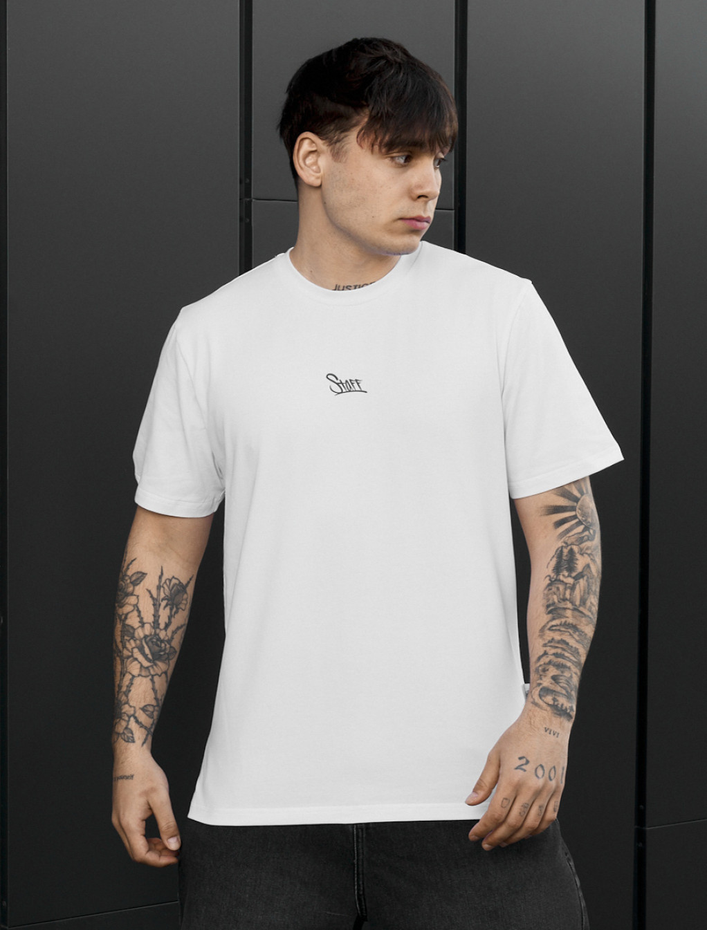 Koszulka Staff logo reflective white