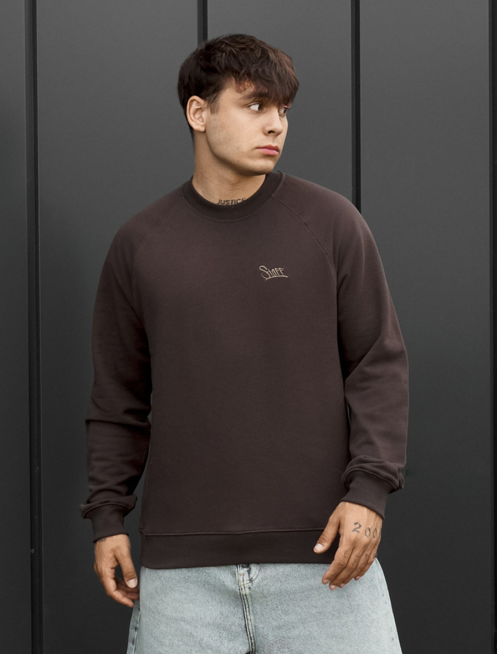 Bluza Staff brown logo