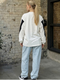 Longsleeve Staff sim white & black