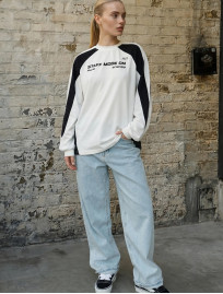 Longsleeve Staff sim white & black