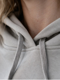 Bluza Staff jes light grey & grey & black logo oversize fleece