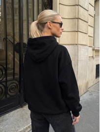 Bluza Staff black logo oversize fleece