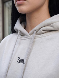 Bluza Staff light & dark gray logo oversize fleece