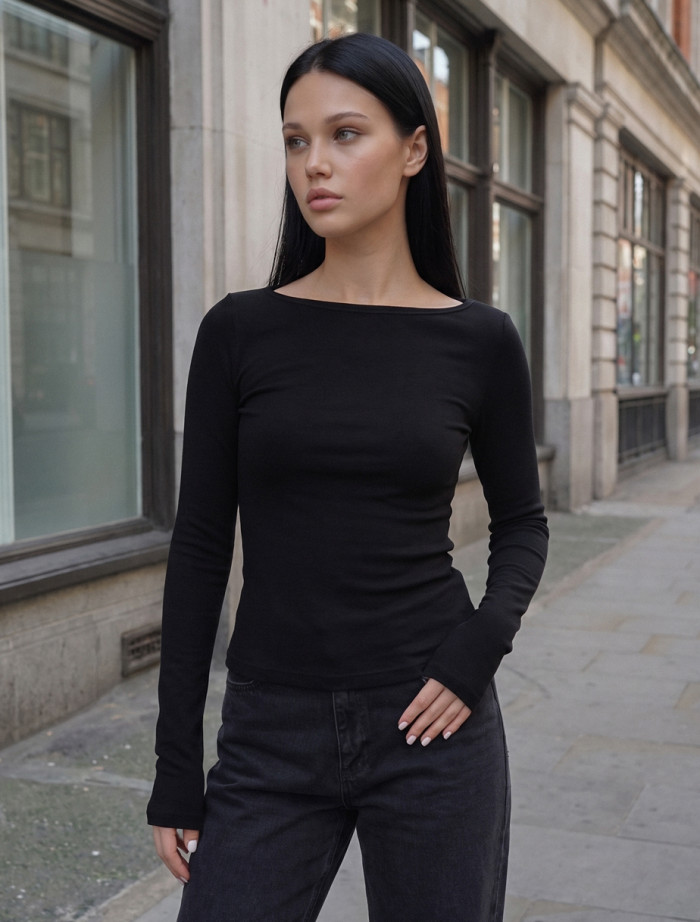 Longsleeve Staff hom black