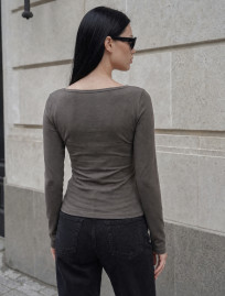 Longsleeve Staff hom dark light olive