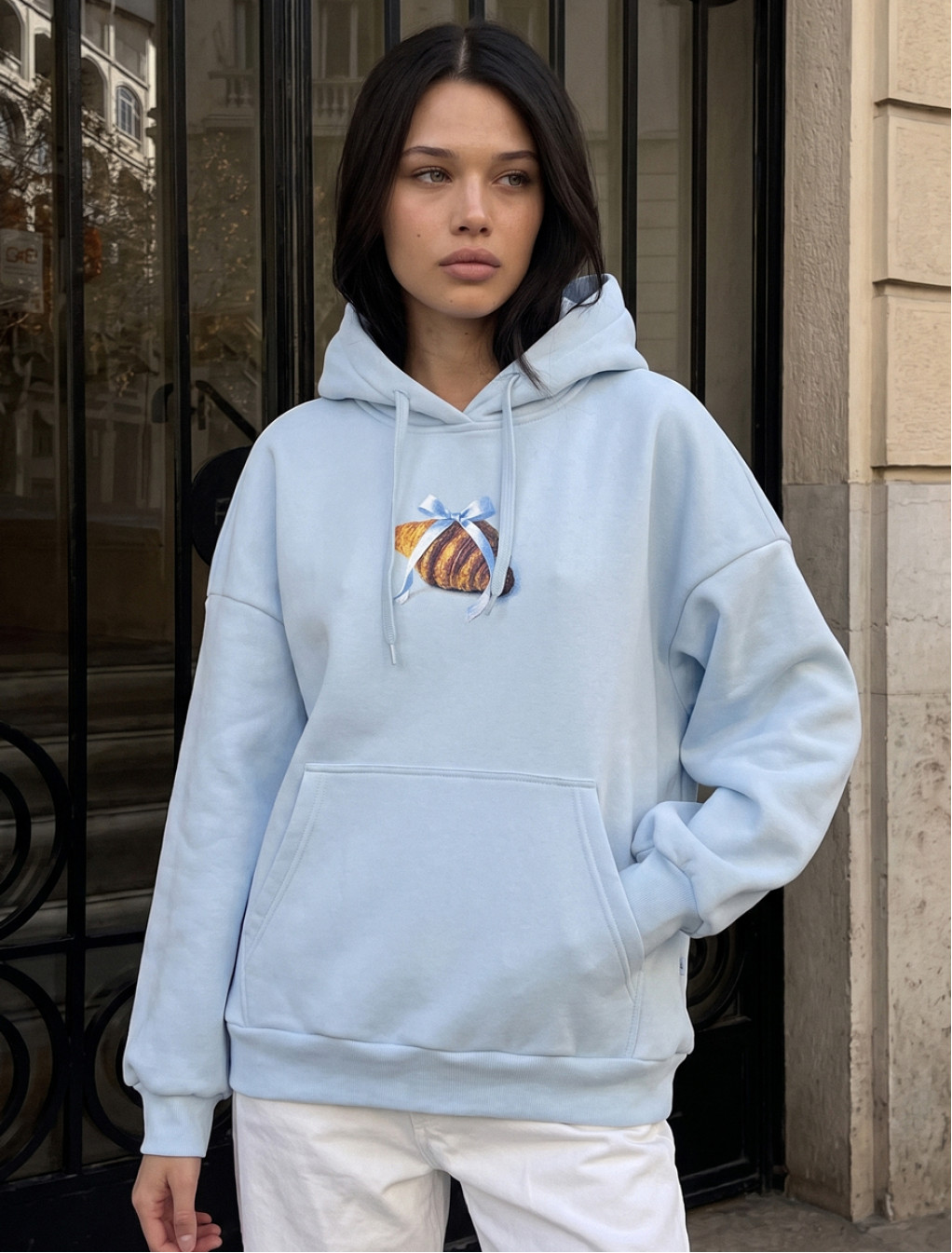 Bluza Staff croissant oversize fleece