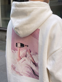 Bluza Staff champagne oversize fleece