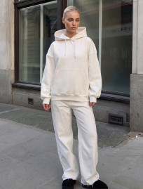 Bluza Staff champagne oversize fleece