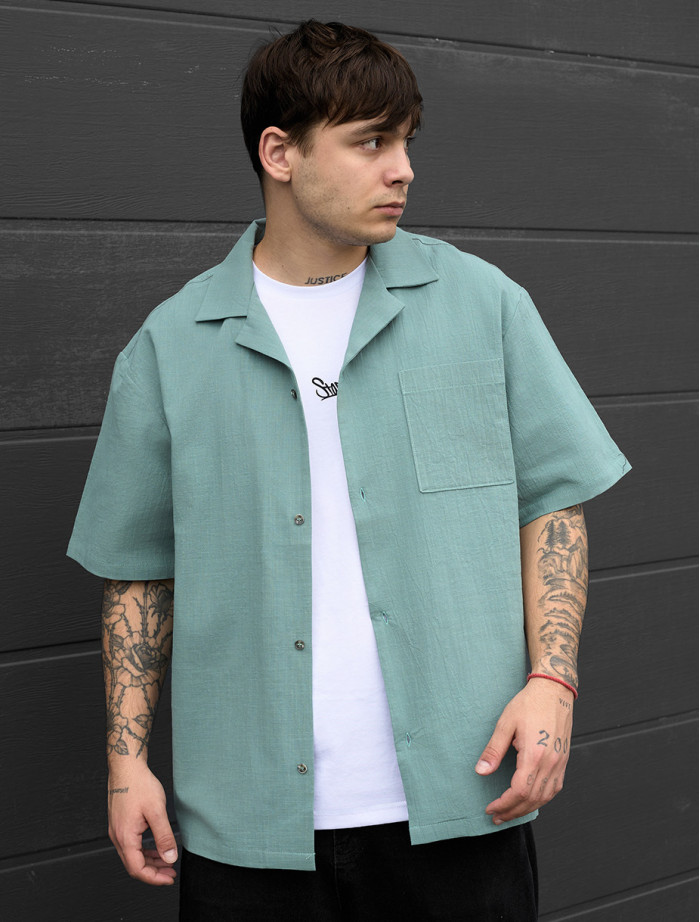 Koszula Staff will turquoise