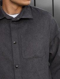 Koszula Staff velvet dark gray