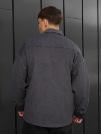 Koszula Staff velvet dark gray