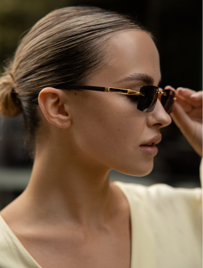 Okulary Staff black & gold