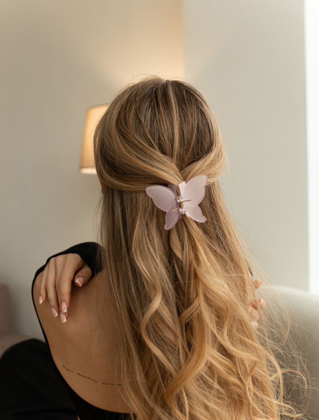 Spinka Staff motylek pink 