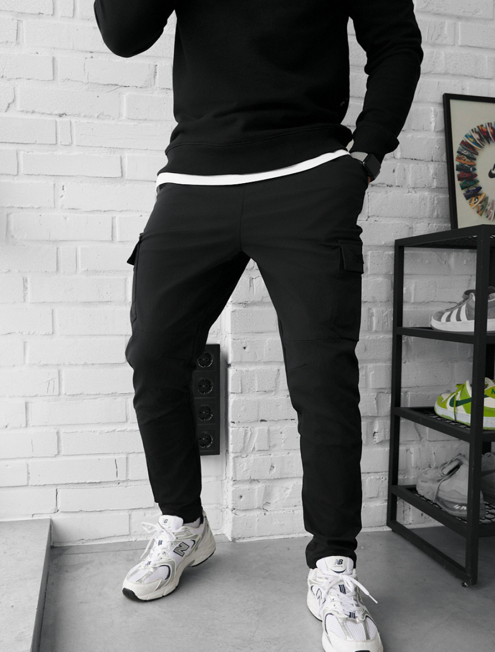 Spodnie Staff cargo copp black