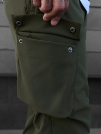 Ocieplane spodnie Staff st cargo khaki fleece