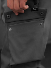 Spodnie ocieplane Staff st cargo gray fleece
