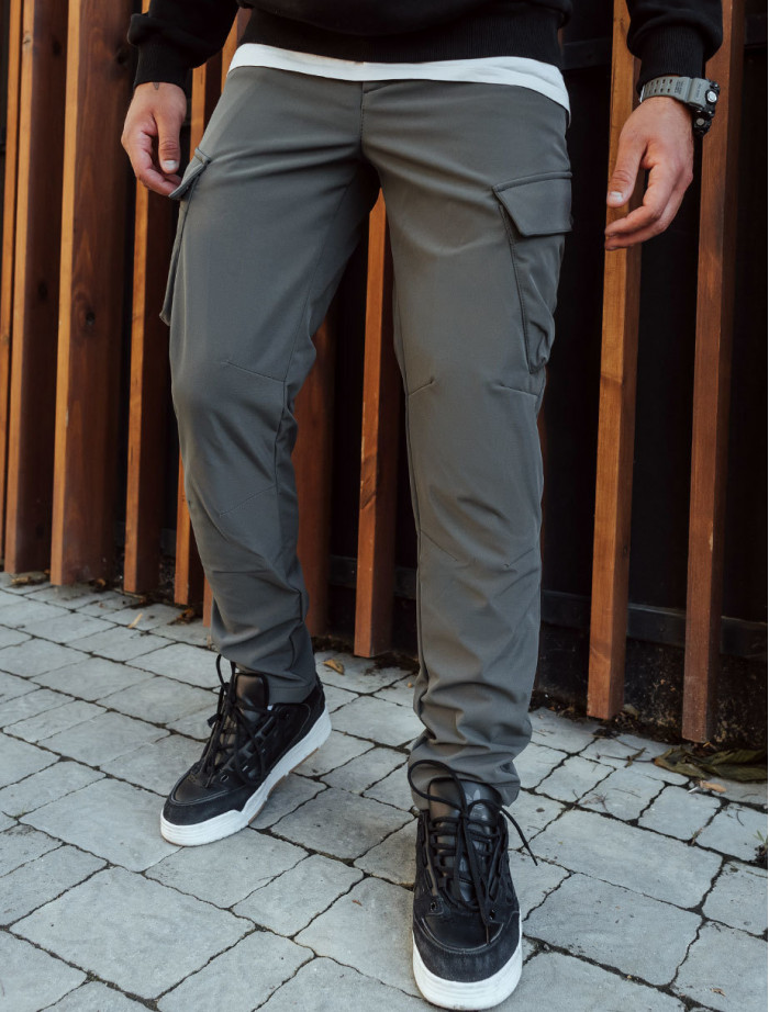 Ocieplane spodnie Staff st cargo gray fleece