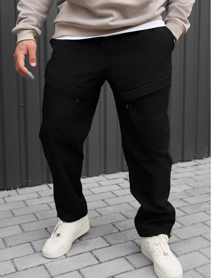 Spodnie ocieplane Staff cu black fleece