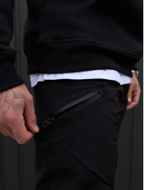 Ocieplane joggery Staff sh black fleece