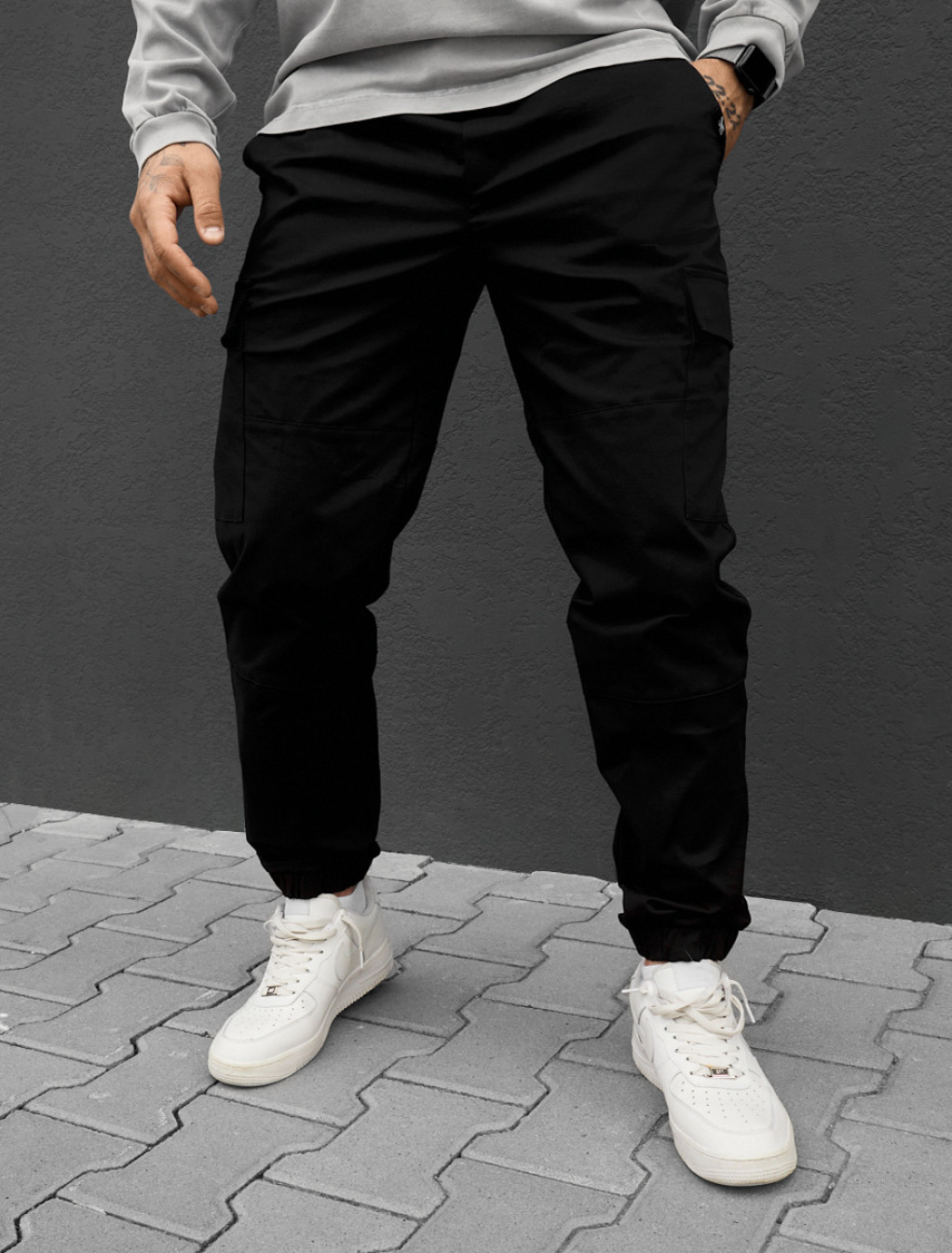 Spodnie Staff hid cargo black