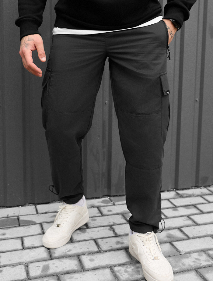 Spodnie Staff cargo ro black