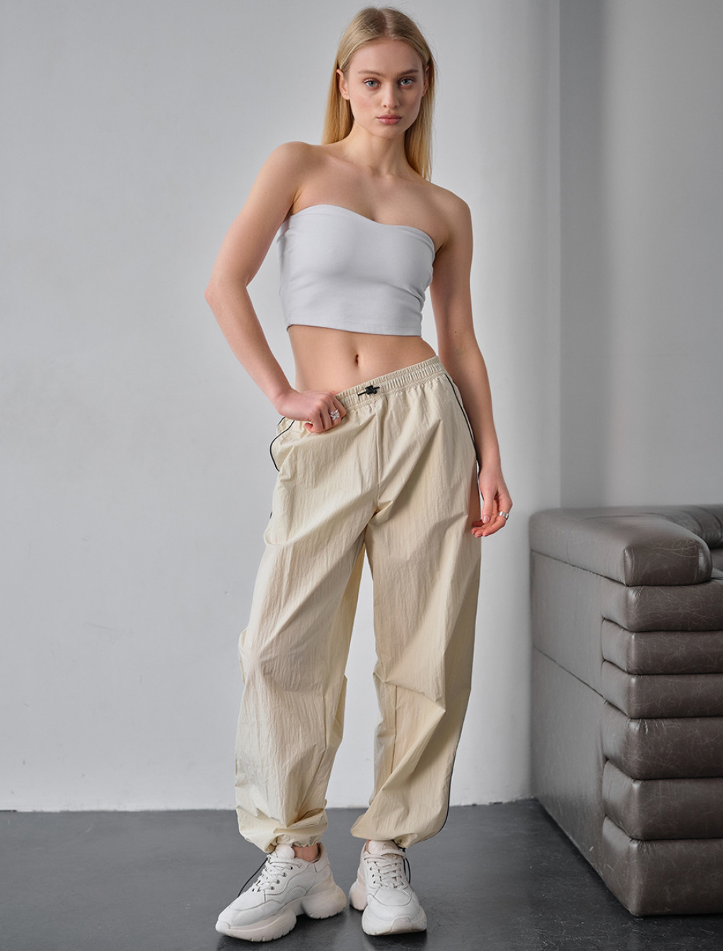 Spodnie sportowe Staff sky milk reflective