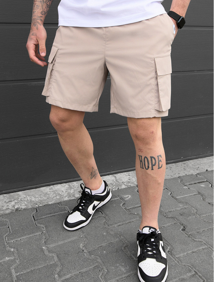 Spodenki Staff cargo tep beige