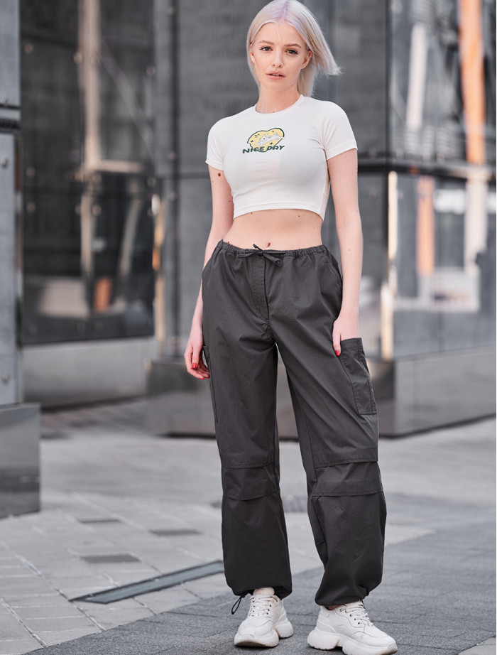 Spodnie damskie Staff ki dark gray