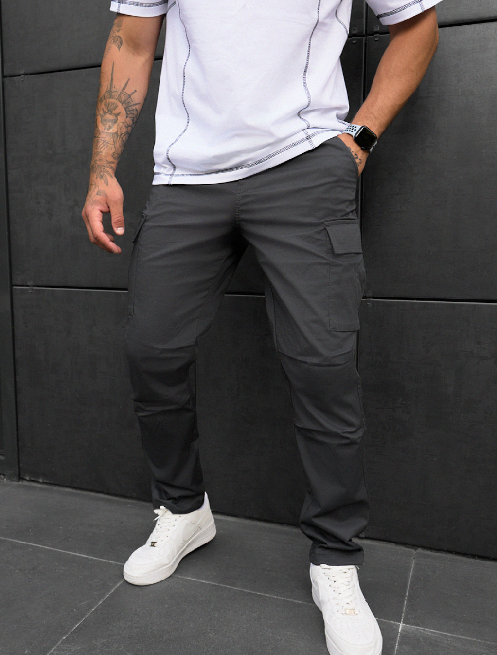 Spodnie Staff cargo ja dark gray